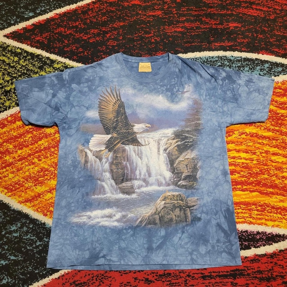 MHI Blue Graphic Tee with Eagle Design
